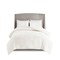 Edge Collections - 26" x 20" - White - Veronica Full Queen Tufted Cotton Duvet Set - 3 Piece